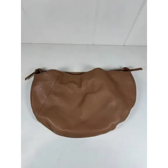 Mansur Gavriel Fortuna Brown Leather Bag with Discoloration & Stain - Picture 4 of 13